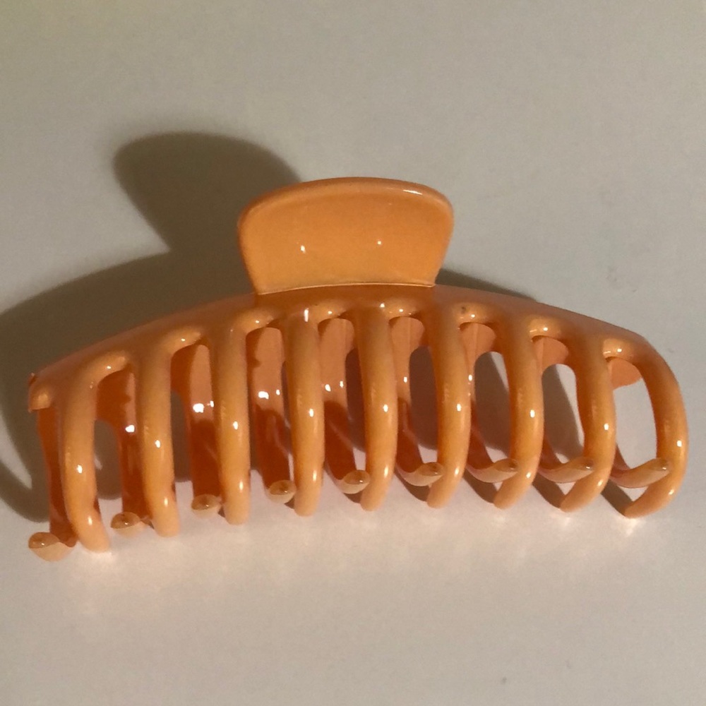 Orange Claw Clip